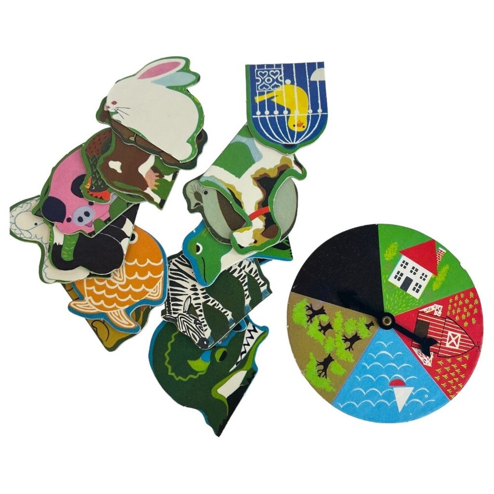 1969 Walt Disney Characters First Learning Games Animals 25 Game Teaching Guide - Picture 8 of 15